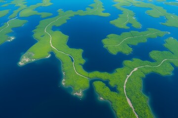 river delta bursts with breathtaking splendor as it weaves its intricate tapestry of meandering channels, verdant marshes, and ever-evolving metamorphosis