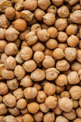 Dry chickpea beans.
