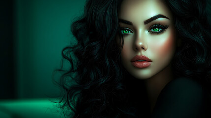 Naklejka premium green eyes