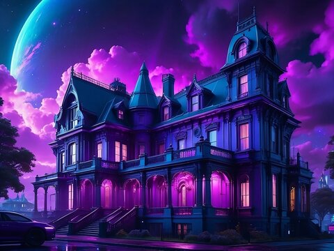 a magic castle rbg color
