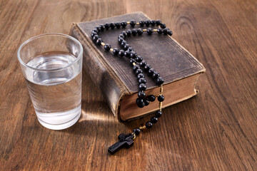 Lent, fast and abstinence period concept. Faith and Reflection