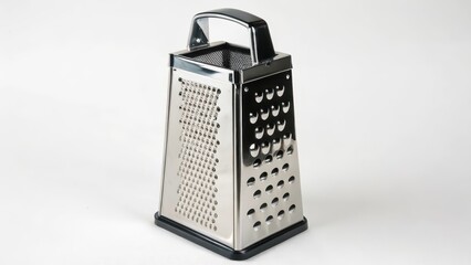 Box Grater on White Background