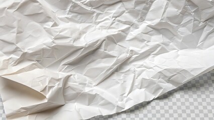 Obraz premium Crumpled White Fabric with Texture and Wrinkles