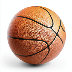 Obraz premium Basketball mockup on a white background