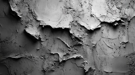 Obraz premium Textured abstract gray plaster wall with organic patterns and rough surface