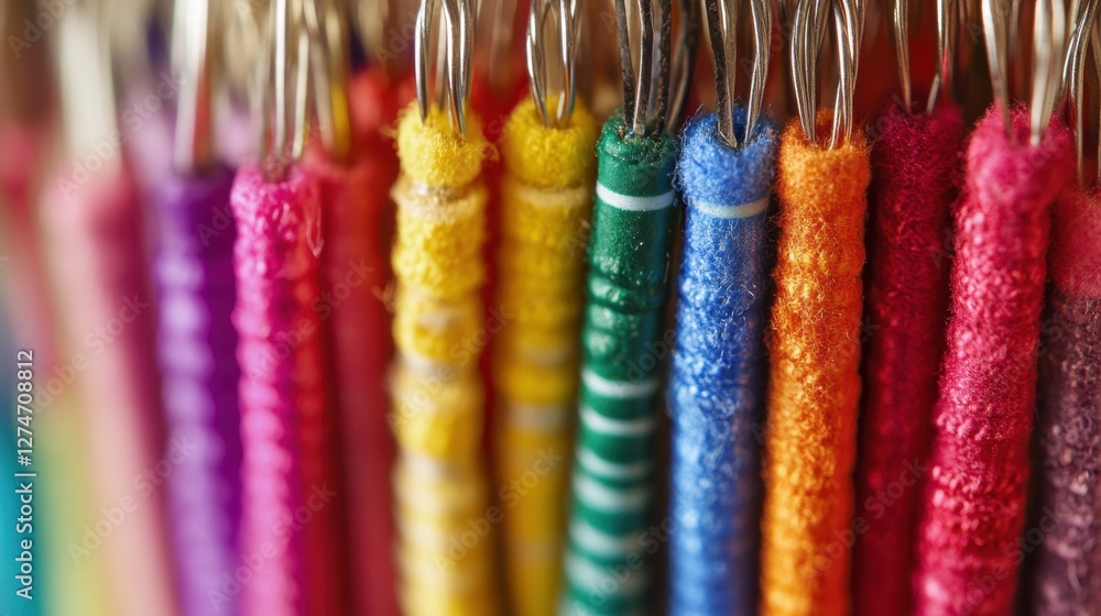 Aufkleber close-up view of a resistor's color-coded bands with crisp details.