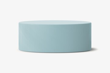 Round blue podium, 3D cylinder shape product stand