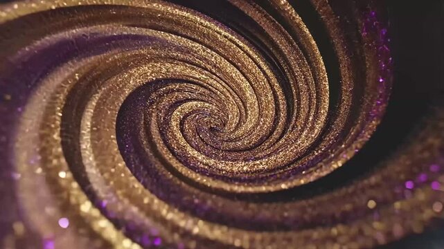 Abstract glitter spiral background