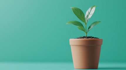 Fototapeta premium Growing plants in indoor spaces a guide to sustainable green energy in urban environments