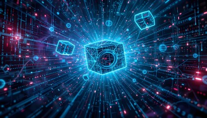 Big Data Visualization with Floating Neon Cubes