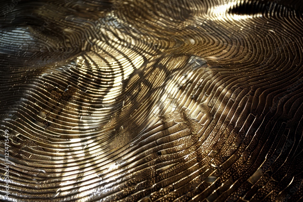 Poster dynamic patterns of light and texture create a captivating atmosphere in a contemporary art installa