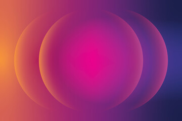 Vibrant abstract gradient spheres background design