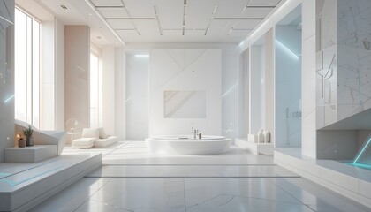 Minimalist Digital Design with Geometric Elements