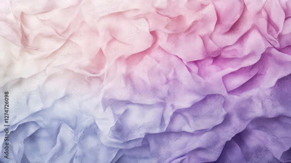 Poster abstract pastel fabric texture with soft folds and delicate color gradients
