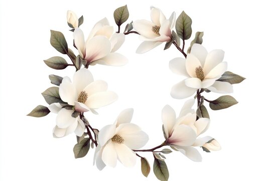 Vintage floral wreath with pink and white flowers, reminiscent of a southern belle theme. A classic garden design perfect for weddings or special occasions.