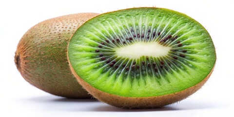 Fototapeta premium Kiwi Fruit on White Background