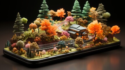 A person using a mobile health app to track wellness activities