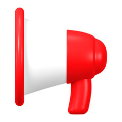 Pink megaphone png sticker, 3D rendering, digital marketing graphic