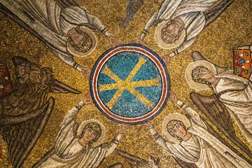 Obraz premium Mosaici della Cappella di Sant'Andrea, città di Ravenna, Emilia Romagna