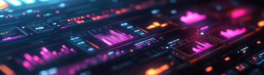 Data analytics in e-commerce, glowing AR dashboard, sleek tech workspace, soft clean lighting, photorealistic