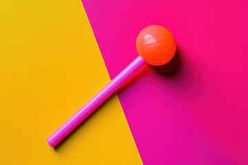 Toy ball for balloon popping, part of party games and kids' entertainment. Colorful plastic design. A fun lightweight inflatable bounce ball for events and decorations.