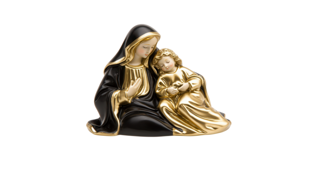 Celebrating the nativity orthodox icon artwork a transparent background