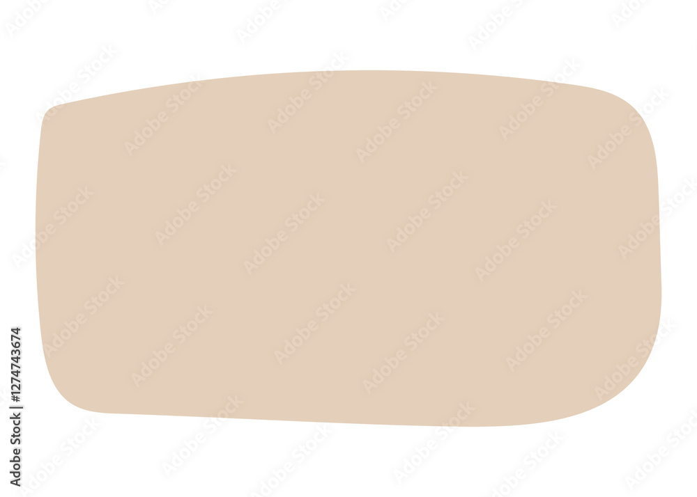 Poster rectangular shape png sticker on transparent background