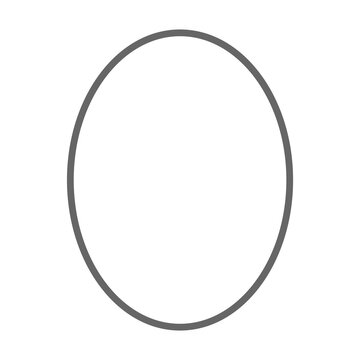 Stroke oval geometric shape transparent png