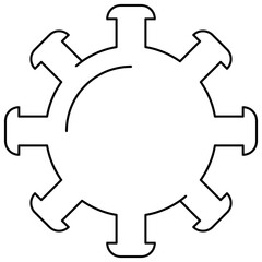 Corona virus cell transparent png