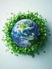 Planet Earth with Greenery