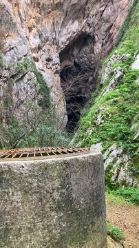 Hiking to Montejaque dam (Presa de Montejaque) and Hundidero cave (Cueva del Hundidero) in the province of Malaga, Andalusia, Spain