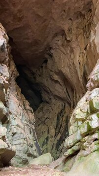 Hiking to Montejaque dam (Presa de Montejaque) and Hundidero cave (Cueva del Hundidero) in the province of Malaga, Andalusia, Spain