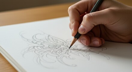 Naklejka premium Hand Drawing Intricate Lines