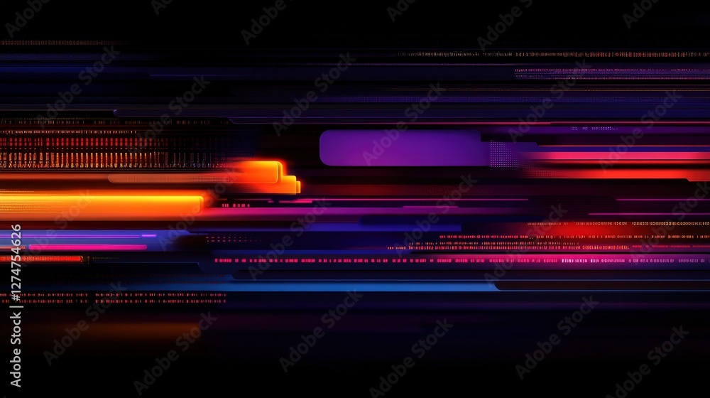 Aufkleber a vibrant abstract background featuring dynamic lines and illuminated patterns, perfect for showcasi