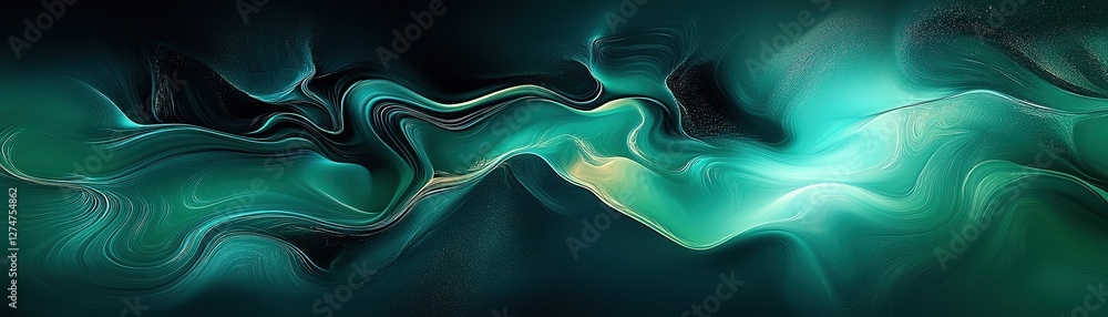 Aufkleber abstract flowing patterns digital art colorful background modern aesthetic high resolution fluid mot