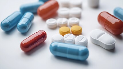 Studio Shot of Prescription Medication on White
