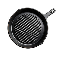 "Cast Iron Grill Pan, Pre-Seasoned Heavy-Duty Skillet, Non-Stick Ribbed Frying Pan, Black Griddle with Handle, Kitchen Cookware for Steak, BBQ, Indoor Grilling, Durable Stovetop and Oven Safe"

