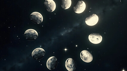 Circular Many Moon Rotation