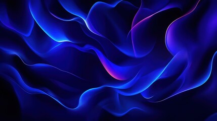 Obraz premium A mesmerizing abstract background featuring flowing waves of deep blue and vibrant purple, creating a dynamic and modern visual effect perfect for digital projects.