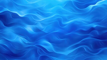 Obraz premium A mesmerizing abstract background featuring flowing waves of blue hues, creating a calming effect. Ideal for highlighting themes of nature, water, and tranquility.