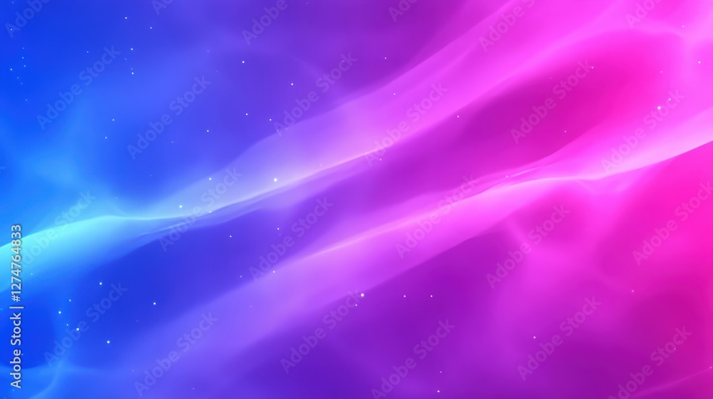 Poster a mesmerizing blend of blue and pink hues creates an ethereal atmosphere, perfect for backgrounds an