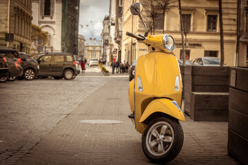 scooter on the street