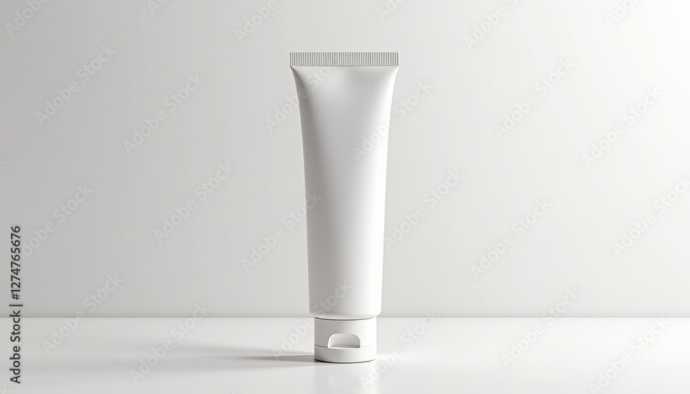 Aufkleber high-quality 3d render of matte squeeze tube on reflective surface
