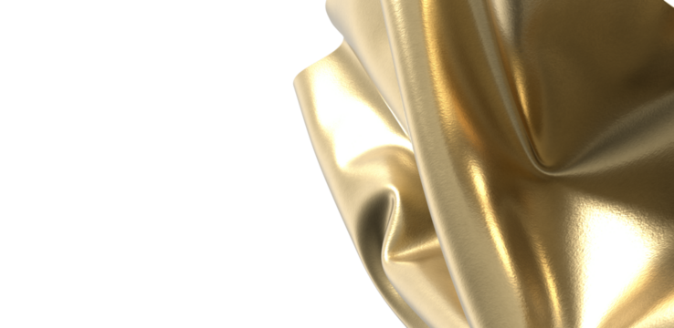 Golden fabric flowing like liquid gold Luxury and elegance gold fabric luxury texture