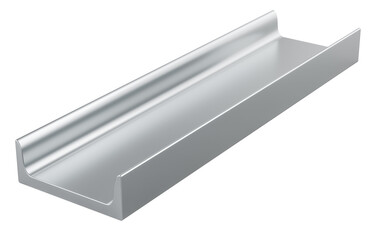 Steel Channel Profile, 3D rendering isolated on transparent background © natatravel