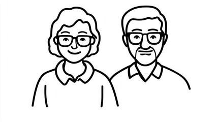 Fototapeta premium Elderly Couple