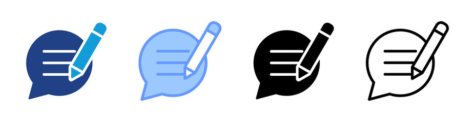 Annotation icon set multiple style collection