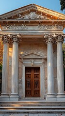 Obraz premium Greek traditional building high resolution hd photo