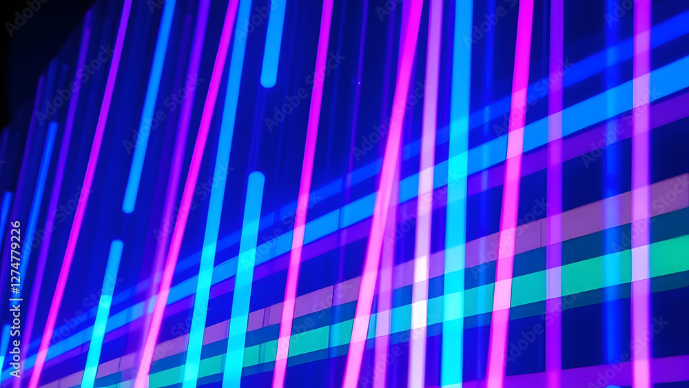 Aufkleber bright blue lines create a textured, abstract backdrop with a light, vector effect