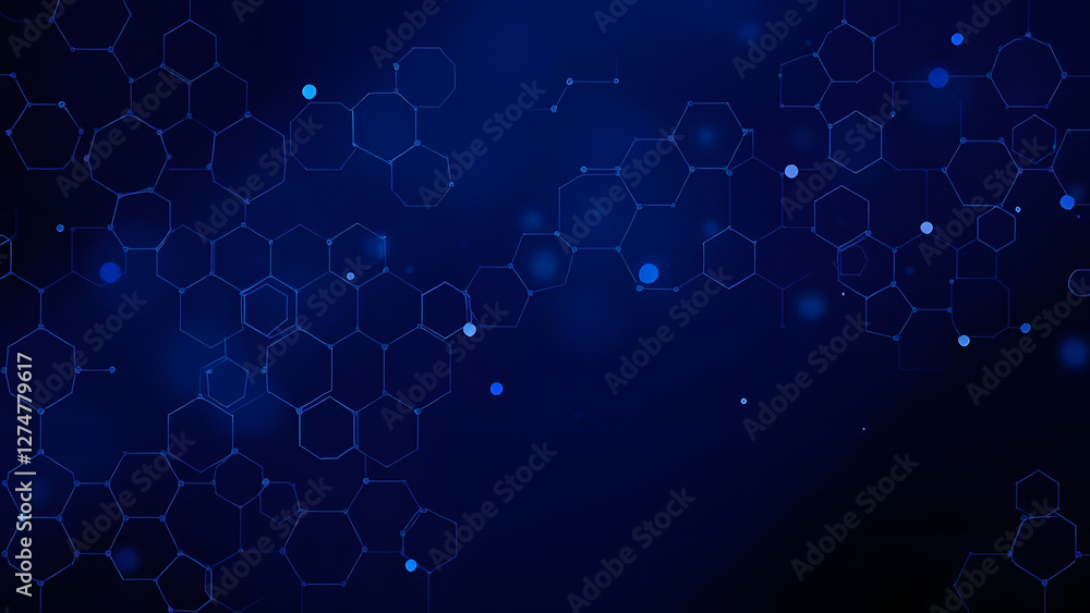 Poster abstract blue geometric pattern with seamless circles for a modern web design backdrop